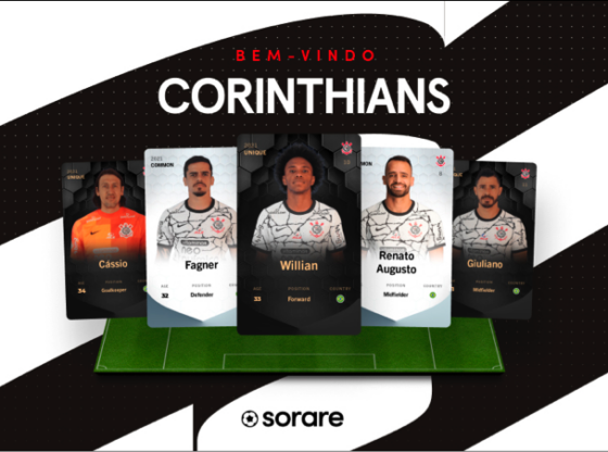 Corinthians anuncia parceria com Sorare, plataforma de eSports, para emissão de cartões digitais e colecionáveis