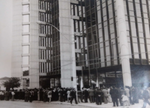 Inauguração do edifico sede do BDMG em 1974 Crédito Acervo BDMG