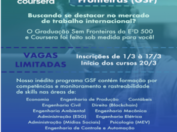 Inédito no Brasil: Programa para as graduações superiores de economia, contábeis, administração, engenharia, psicologia e direito