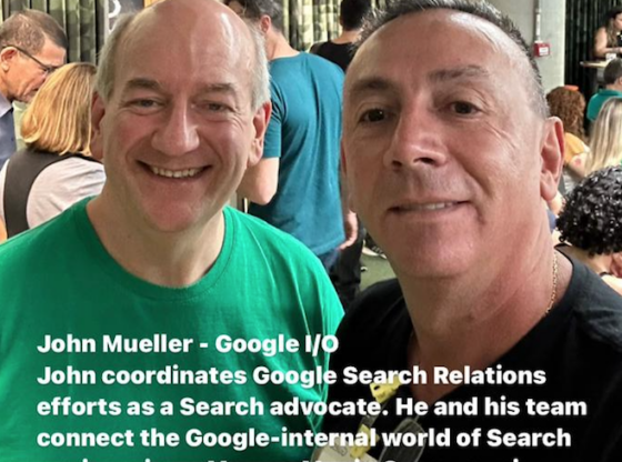 John Mueller - Google I/O John coordinates Google Search Relations efforts as a Search advocate. He and his team connect the Google-internal world of Search engineering e Marcos Muniz @seo_muniz